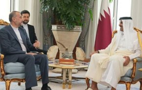أمير قطر يثمن جهود إيران للتوصل الى حل سياسي لانهاء الحرب على غزة