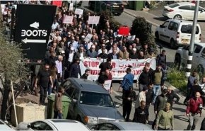 تظاهرات گسترده در سرزمین های اشغالی در حمایت از غزه
