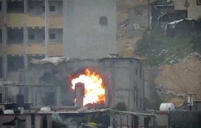القسام تقصف مقر قيادة إسرائيلية ببيت حانون شمالي غزة + فيديو