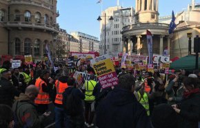 تظاهرات گسترده در لندن علیه نژادپرستی و اسلام هراسی