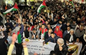 مسيرات تضامن ليلية في المغرب لأهل غزة 