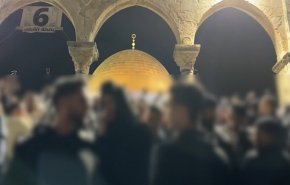 نمازگزاران در مسجد الاقصی با مردم غزه ابراز همبستگی کردند+فیلم
