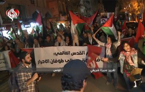 مسيرة في تونس تخترق صمت العالم ازاء جرائم الاحتلال في غزة