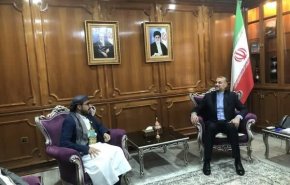 وزير الخارجية الإيراني يستقبل مسؤولا كبيرا في أنصار الله بمسقط