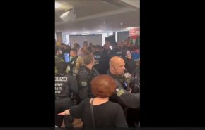 حمله پلیس آلمان به «کنفرانس فلسطین» در برلین+ویدئو