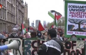 هزاران انگلیسی و یهودی جنایات صهیونیستها در غزه را محکوم کردند + فیلم 