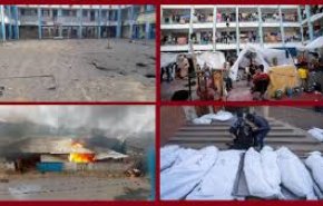 حملات رژیم صهیونیستی به مراکز آنروا در غزه+‌ فیلم