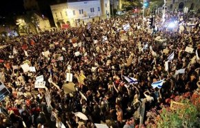 تظاهرات گسترده معترضان علیه نتانیاهو در تل‌آویو + ویدیو