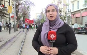 گزارش خبرنگار العالم از تظاهرات تونسی‌ها بمناسبت سالگرد 