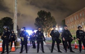 درگیری پلیس آمریکا با دانشجویان یو سی ال‌ ای