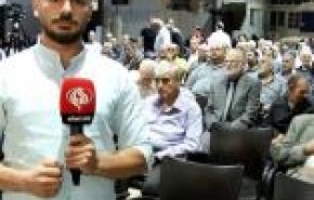 گزارش العالم از مراسم یادبود شهید رئیسی و همراهانش در دمشق
