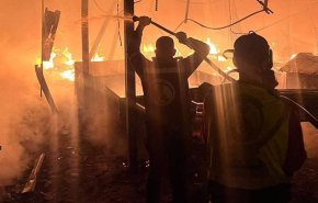 نظامیان صهیونیست‌ بازار سبزی فروشان رام الله را به آتش کشیدند+ویدیو