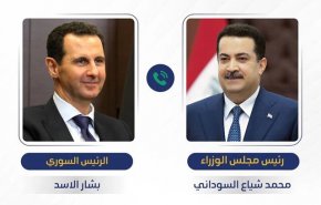 تاکید السودانی و اسد بر ارتقای سطح هماهنگی امنیتی بین عراق و سوریه
