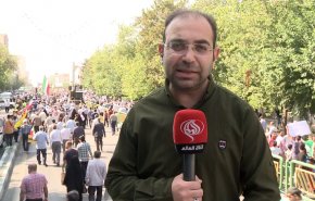 بالفيديو.. مسيرات حاشدة في ايران دعما للبنان وغزة