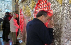 شاهد.. عراقجي يزور مرقد السيدة زينب (ع)