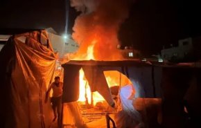 مشهد مأساوي مرعب في خانيونس - النيران تلتهم أجساد الأطفال