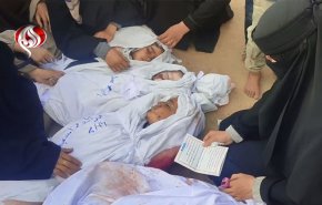 مشاهد مؤلمة من وداع شهداء ارتقوا في غارات الاحتلال على غزة