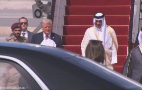 استقبال امیر قطر از ترامپ در دوحه