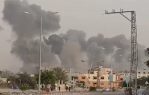 شاهد: لحظة قصف مستشفى غزة الأوروبي في خانيونس