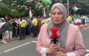  تظاهرات ضدصهیونیستی مردم لندن در محکومیت حمله به ایران+فیلم