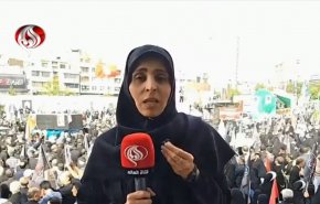 مراسلة العالم تنقل اجواء مراسم تشييع شهداء العدوان الاسرائيلي