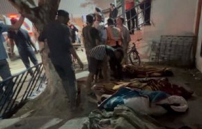 بمباران مدرسه محل اسکان آوارگان فلسطینی