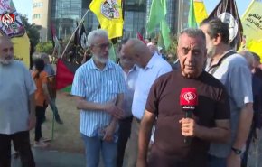 وقفة إحتجاجية في بيروت استنكار لجرائم الاحتلال وسياسة التجويع