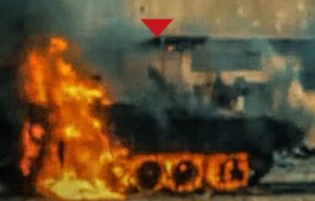 انهدام تانک مرکاوا به دست نیروهای مقاومت در غزه