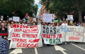 عشرات الآلاف يتظاهرون في لندن رفضًا للعدوان على غزة