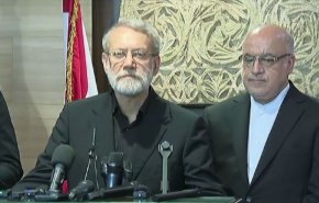 لاريجاني من بيروت:لا ننوي التدخل في شؤون لبنان مطلقاً 