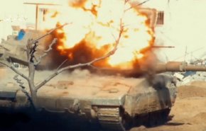 گردان های قدس یک خودروی نظامی صهیونیستها را منهدم کرد