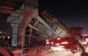 ریزش پل در کربلا/تاکنون ۵ نفر مصدوم شده اند