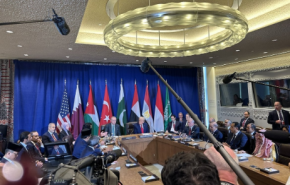 نشست مشترک ترامپ با رهبران ۹ کشور عربی و اسلامی در باره غزه