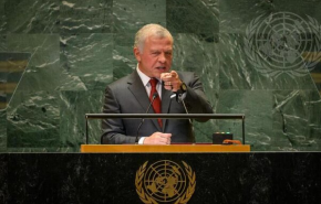  پادشاه اردن پنبه رژیم صهیونیستی را در سازمان ملل زد+ویدیو