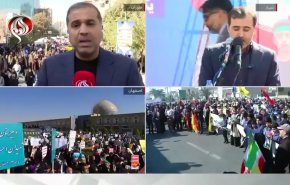  الإيرانيون يُحيون يوم مقارعة الاستكبار العالمي بمسيرات مليونية