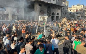 شهادت ۵ نفر در حمله رژیم اسراییل به خودرویی در غرب غزه +تصاویر و فیلم