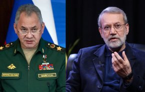 لاريجاني وشويغو يدينان التدخل الخارجي في شؤون إيران