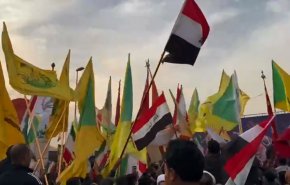 تظاهرات در حمایت از جمهوری اسلامی ایران در بغداد + فیلم
