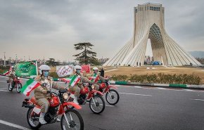 رژه موتورسواران نیروهای مسلح از فرودگاه مهرآباد تا بهشت زهرا (س)