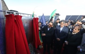 بزرگترین نیروگاه خورشیدی استان یزد با حضور وزیر صمت افتتاح شد
