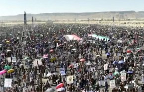 راهپیمایی گسترده یمنی ها در حمایت از ملت فلسطین