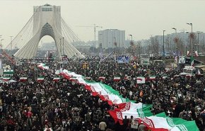 مسيرات مليونية في جميع انحاء إيران  في ذكرى انتصار الثورة الاسلامية 