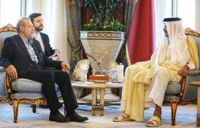 علی لاریجانی با امیر قطر دیدار کرد