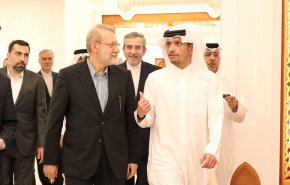 لاریجانی و آل ثانی درباره مذاکرات ایران و آمریکا گفت‌وگو کردند