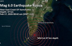 زلزله ۶ ریشتری شرق روسیه را لرزاند