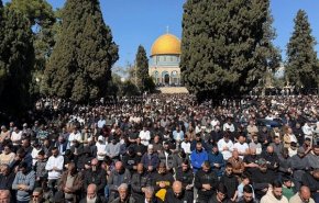 حضور ۸۰ هزار نفر در نماز جمعه مسجد الاقصی