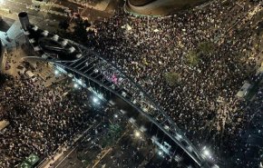 تظاهرات صهیونیست‌ها علیه نتانیاهو در قلب اراضی اشغالی