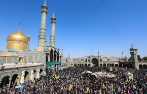 پیکر مطهر ۸ شهید حملات متجاوزان آمریکایی- صهیونی در قم تشییع شد