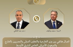 گفت وگوی تلفنی وزیر خارجه مصر و ویتکاف درباره آخرین تحولات خاورمیانه
