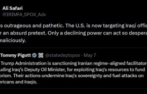 واکنش مشاور سخنگوی وزارت خارجه به تحریم برخی مقامات عراق و جریان مقاومت از سوی آمریکا